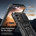thumbnail image 5 of for Samsung Galaxy S23 Case with Upgraded Sliding Camera Lens Cover and Strong Magnetic Kickstand - Military-Grade Shockproof Protective Phone Case 6.1" for Men Women Girls - Black, 5 of 13