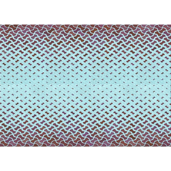 Ahgly Company Machine Washable Indoor Rectangle Transitional French Lilac Purple Area Rugs, 8' x 10'