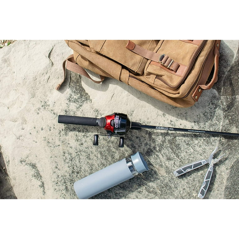 Zebco 404 Spincast Reel, Fishing Rod Combo, 6-Ft 2-Pieces, Right
