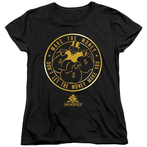 Monopoly Make S/S Women's T-Shirt Black