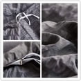 thumbnail image 4 of fuzhong-Seersucker Duvet Cover Set (Dark Gray, Queen), 4 of 4