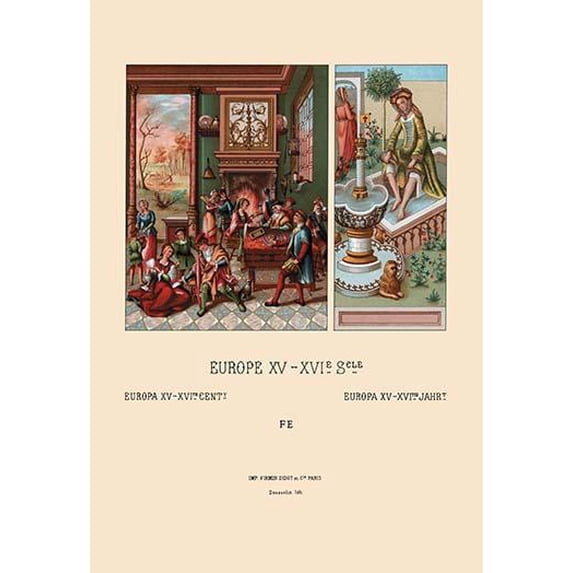 People and Places of the Renaissance-Fine Art Canvas Print (20" x 30")