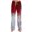 Vermilion, variant on WTOBBY Women's Festive Halloween Print Drawstring Waist Casual Pants with Vibrant Designs, Comfortable Trousers Cut for Autumn Celebrations and Everyday Fun Wear,Black L