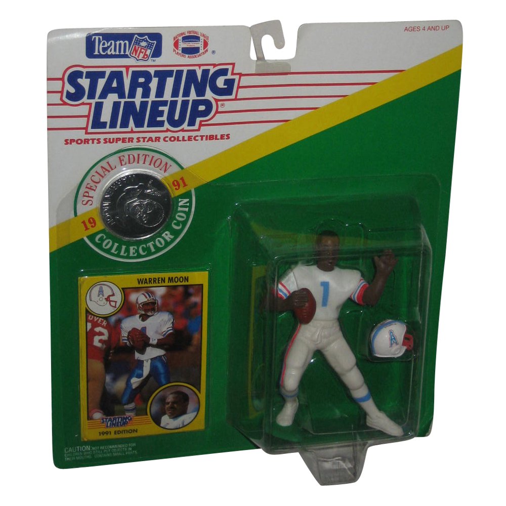 NFL Football Starting Lineup Warren Moon (1991) Kenner Figure Walmart