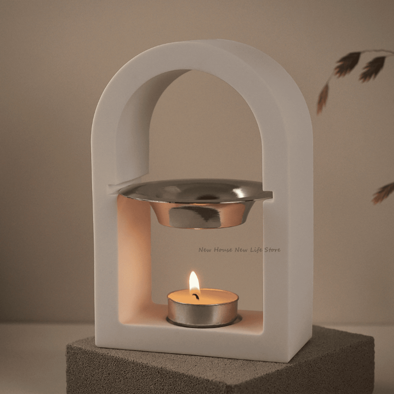 Candle Cup Incense Burner Silicone Mold DIY Epoxy Resin Gypsum Pouring Aromatherapy Storage Mold Home Decor