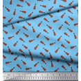 thumbnail image 3 of Soimoi Tissu de Canard de Coton Guitare Instrument de Musique Tissu Imprimé 1 Yard 56 Inch Wide, 3 of 3