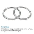 thumbnail image 5 of 50mmx61mm Dia 304 Stainless Steel O Ring Seamless Welded O-Ring for DIY 10 Pack, 5 of 5