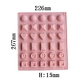 thumbnail image 3 of Moldes de silicona con forma de corazón para gomitas, chocolate, gelatina, pequeñas golosinas caseras para perros, moldes de silicona para dulces, moldes para derretir cera (2 piezas) con cu, 3 of 3