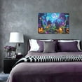 thumbnail image 5 of 12x18 inch Paintings On Canvas Moonlit Cemetery And Pumpkin Head,Man Cave,Cafes,Bar,Kid Room Wall Decor,Charm Festival Decoration Poster,Moonlit Cemetery And Pumpkin Head Modern Style Prints, 5 of 6