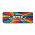 thumbnail image 1 of Circus Computer Mouse Pad, Single Clown Face with Colorful Sunburst Effect Inspired Stripes on the Back, Rectangle Non-Slip Rubber Mousepad Large, 31" x 12" Gaming Size, Multicolor, by Ambesonne, 1 of 2