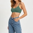 thumbnail image 6 of Kilaqueen Women's Basic Seamless Cami Bra, Wireless Spaghetti Strap Bralette, Soft Cotton Feel Lounge Bra, 6 of 6