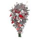 thumbnail image 1 of 19 Inches Candy Cane Christmas Swag Sweet Red White Xmas Wreath, 1 of 2
