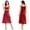 Bright Red, variant on Fjuchai Women's Silk Nightgown Nightdress Long Sleepwear Sleeveless Loungewear Soft Summer Night Pajama Sleep Dress Knee Length Nightwear S-XL