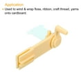 thumbnail image 4 of Unique Bargains Plastic Floss Bobbin Sewing Thread Card Board, Yellow 3 Pack, 4 of 5