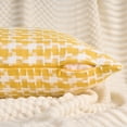 thumbnail image 3 of Unique Bargains Pack of 2 Decorative Throw Pillow Covers 20" x 12" Yellow, 3 of 6