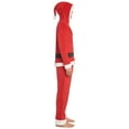 thumbnail image 3 of Christmas Santa Claus Mens Fleece Zip Up Hoodie and Cosplay Pajama Pants Adult, 3 of 5