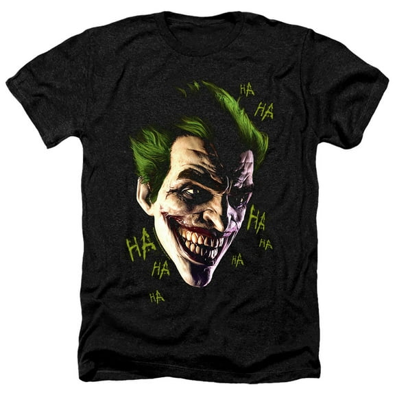 Batman Arkham Origins Joker Grim Adult Heather Black