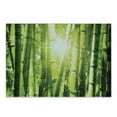 thumbnail image 1 of East Cutting Board, Bamboo Forest with Morning Sunlight Sun Beams Through Trees Jungle Scene, Decorative Tempered Glass Cutting and Serving Board, Small Size, Lime Green Yellow, by Ambesonne, 1 of 1