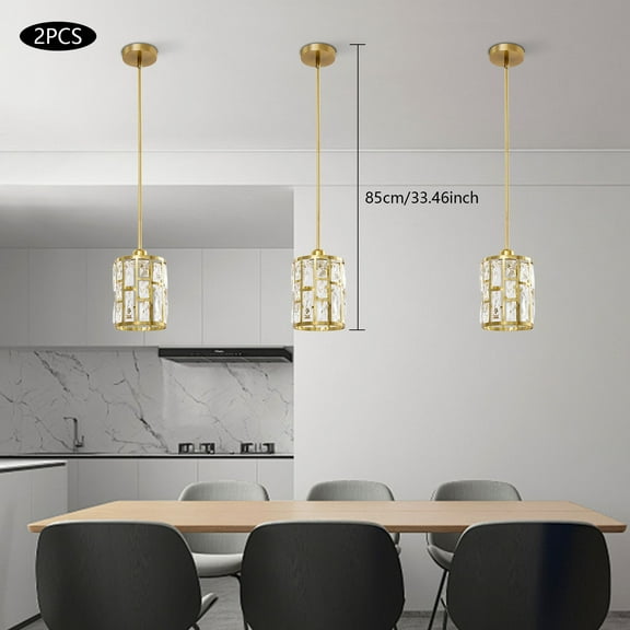 2Pcs Iron Ceiling Mounted Light Modern Ceiling Light Gold Ceiling Lamp Fixture Pendant Light 110V 40W