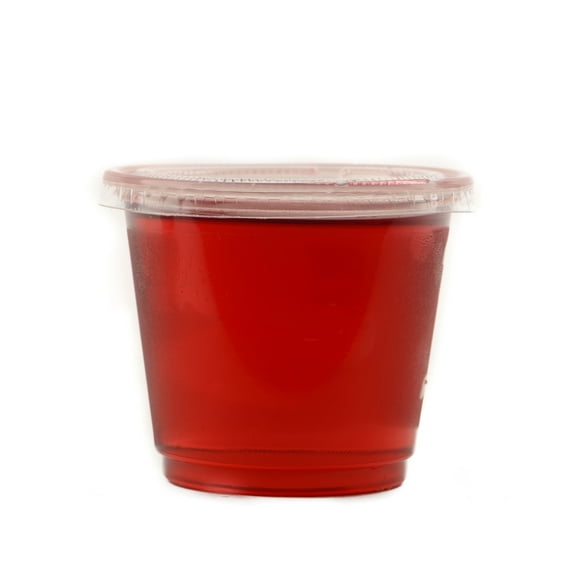 100 Pack 4 Oz Leak Proof Plastic Condiment Souffle Containers with Lids - Plastic Portion Cup with Plastic Lid Perfect for Sauces, Samples, Slime, Jello Shot, Food Storage by EcoQuality