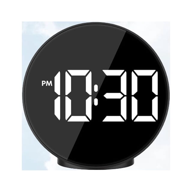 KAKOWELY Con Pantalla LED Y Superficie Reflectante En Negro Con Control Por Voz Y Alimentación USB