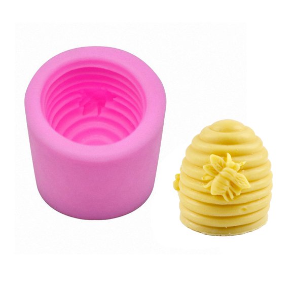 MoldFun Bee Silicone Molds for Handmade Soap, Cake Fondant Decorating, Candy, Chocolate, Candle, Resin, Wax Crayon Melt, Polymer Clay