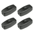 thumbnail image 4 of Uxcell AC 250V 3A On-Off-On Inline Cord Switch Black for Desk Lamp 4 Pack, 4 of 5