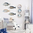 thumbnail image 3 of Gieenan Mediterraneans Wooden Fish Wall Hanging Decorations Set for Kitchen Office Accent, 3 of 7