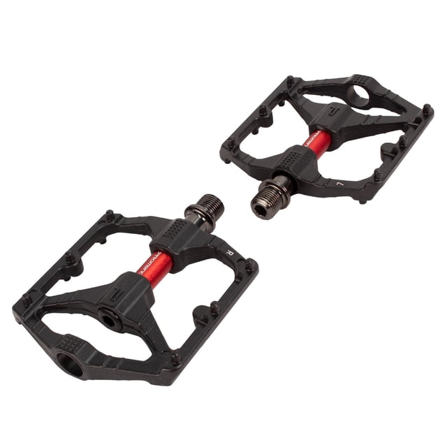Pedales Bicicleta Aluminio 9/16 Rojo Balero Sellado