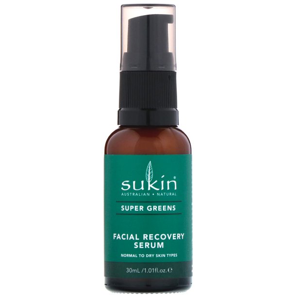 Sukin Super Greens Facial Recovery Serum 1 01 Fl Oz 30 Ml Walmart Com