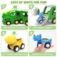 thumbnail image 3 of Camiones de juguete HEGUD con dinosaurios para niños pequeños de 1 a 5 años, 3 of 8