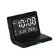 thumbnail image 2 of Reloj despertador digital multifuncional portátil de carga rápida y ajustable Negro, 2 of 4