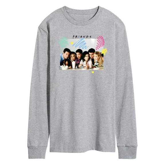 Friends - Retro Milshakes - Men's Long Sleeve Graphic T-Shirt