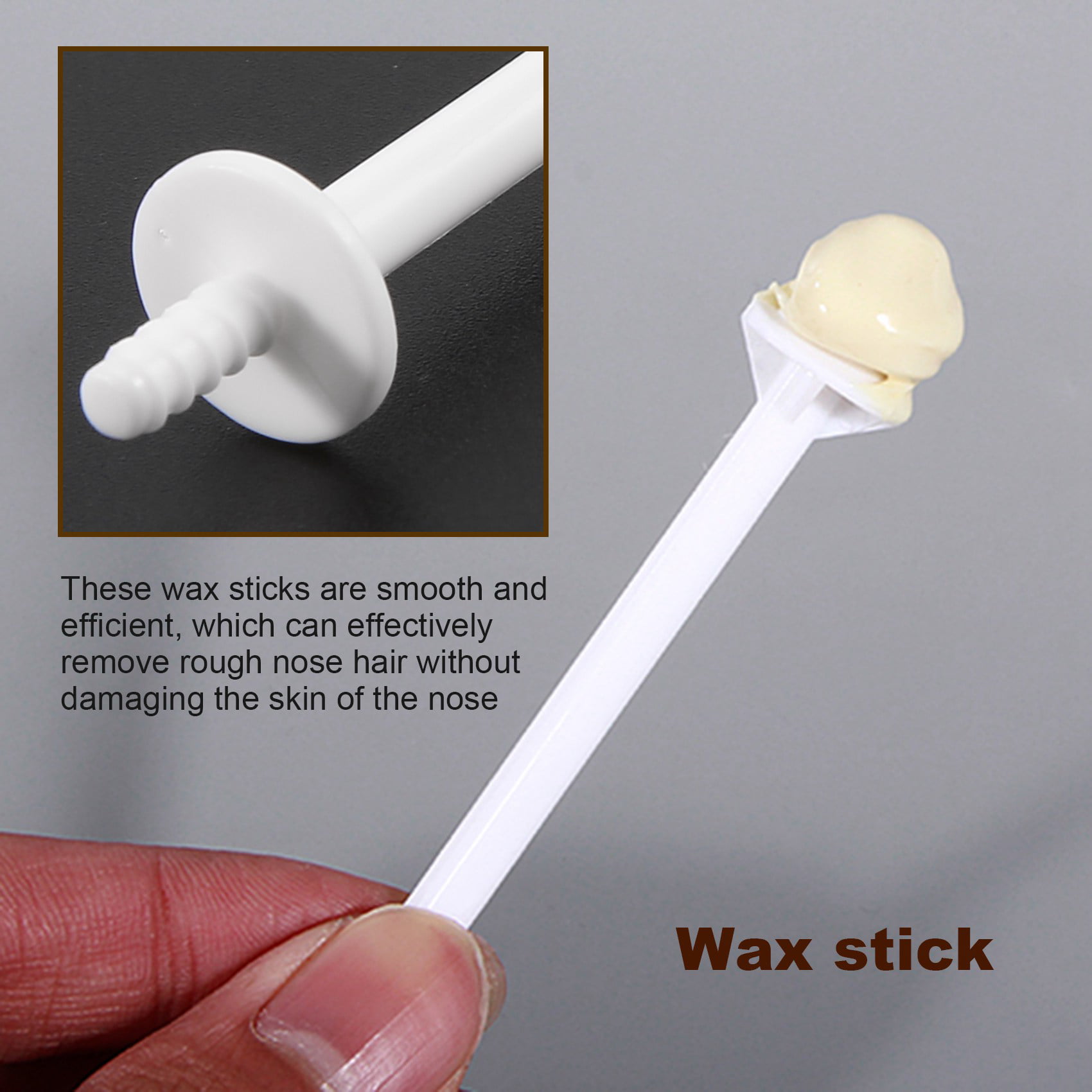 Lurrose 20Pcs wax sticks for waxing sticks for nose removal wax sticks for  nasal cleaning nose wax applicators nose hair removal waxing sticks rods