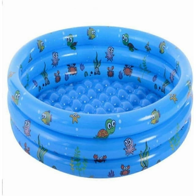 Inflatable swimming pool - blue - 80*30CM + air pump