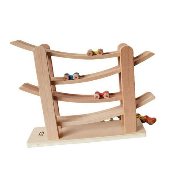 Juego de Rampa para Pista de Coches de Carreras, Juguetes Montessori para Niños, Niñas Y Niños