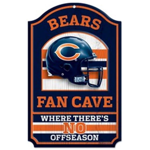 Panneau Chicago Bears 11x17 Design en Bois