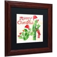 thumbnail image 2 of Trademark Fine Art "Xmas Cactus" Canvas Art by Lisa Powell Braun, Black Matte, Wood Frame, 2 of 4