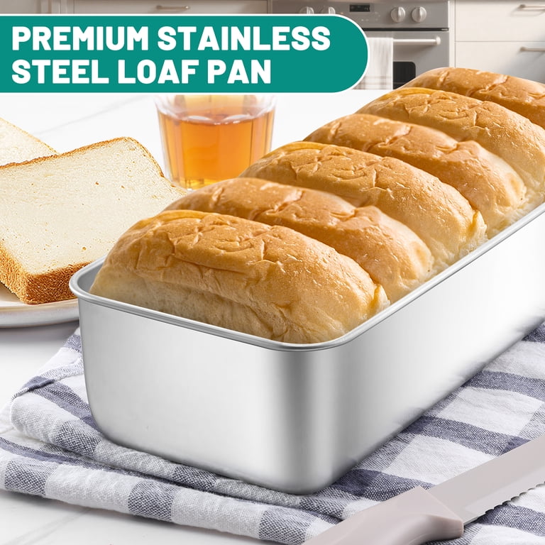 Vesteel 12" x 5" Stainless Steel Loaf Pans, Set of 2 photo 3