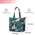 thumbnail image 4 of Boston Terrier with Bones and Paws Travel Tote Bags for Women Carry On,Large Weekender Bags for Women Travel,Multi Functional Duffle Bag for Work,Shopping,Sports, 4 of 5