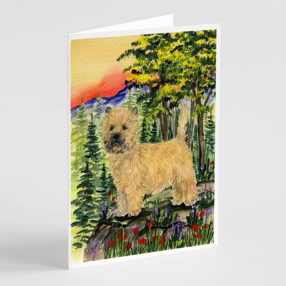Cairn Terrier Greeting Cards and Envelopes Pack of 8