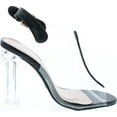 thumbnail image 6 of TOP Moda Fenton 1 Womens Clear Chunky Heel Peep Toe Lucite Sandals, 6 of 7