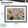 thumbnail image 4 of Stupell Industries Contemporary Abstract Brushed Petals Black Framed Print Under Glass, 20 x 14, by Jacky Ngan, 4 of 8