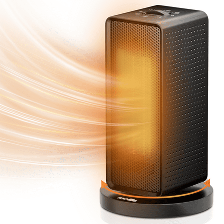 

Mollie 1200W Space Heater for Indoor Use Heating Electric Portable PTC Heaters with Tip-over & Overheat Protection Black