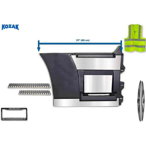 KOZAK VNL 2004-2017 Rear Step Side Fairing Panel Right 37" (95 cm) w/ Chrome Trims, Steps Set