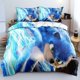 thumbnail image 3 of Juego de ropa de cama con dibujos animados de Sonic The Hedgehog para niños, funda de edredón con estampado 3D de Anime Harajuku y funda de almohada, ropa de cama textil para el hogar, 3 of 5