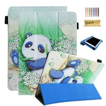 TECH CIRCLE Universal Case for 7.9" to 8.4" Tablet - Fold Stand Flip Leather Flip Case for Onn 8" /Galaxy Tab 8.0" 8.4" /Lenovo Tab 8" /iPad Mini 7.9" 8.3" /Gateway 8 Inch Android Tablet, Cute Panda