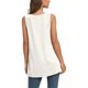 thumbnail image 5 of Jumpingount Camiseta sin mangas para mujer Camiseta sin mangas con cuello en V Blusa con cuello en V Chaleco de color sólido Vestidos Blanco METRO Jumpingount AP003123-07, 5 of 6