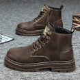 thumbnail image 2 of NOKIO Men's Spring And Autumn Non Slip Trendy Mid Top Workwear Wear Retro Motorcycle Sports Casual Shoes Men'S Spring Mesh Walking Sneakers Men'S Lightweight Mesh Joggers, 2 of 5