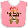 thumbnail image 3 of Inktastic Cavalier King Charles Spaniel Dog Boys or Girls Baby Bib, 3 of 4